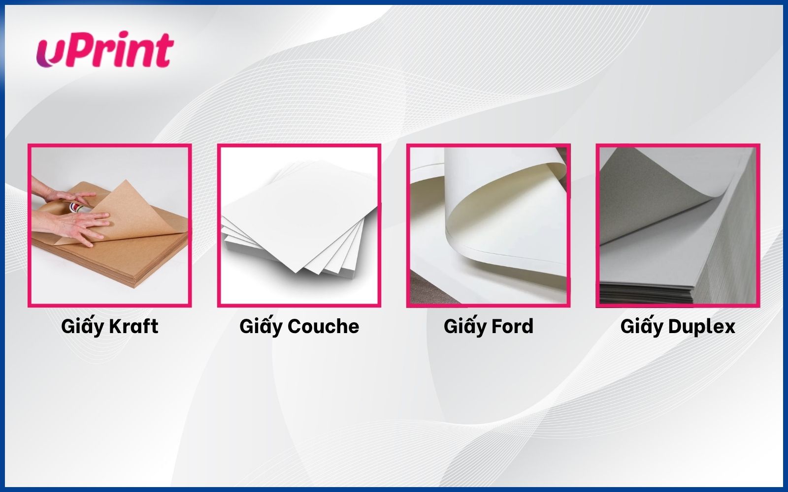 Các loại giấy in túi giấy giá rẻ thường gặp