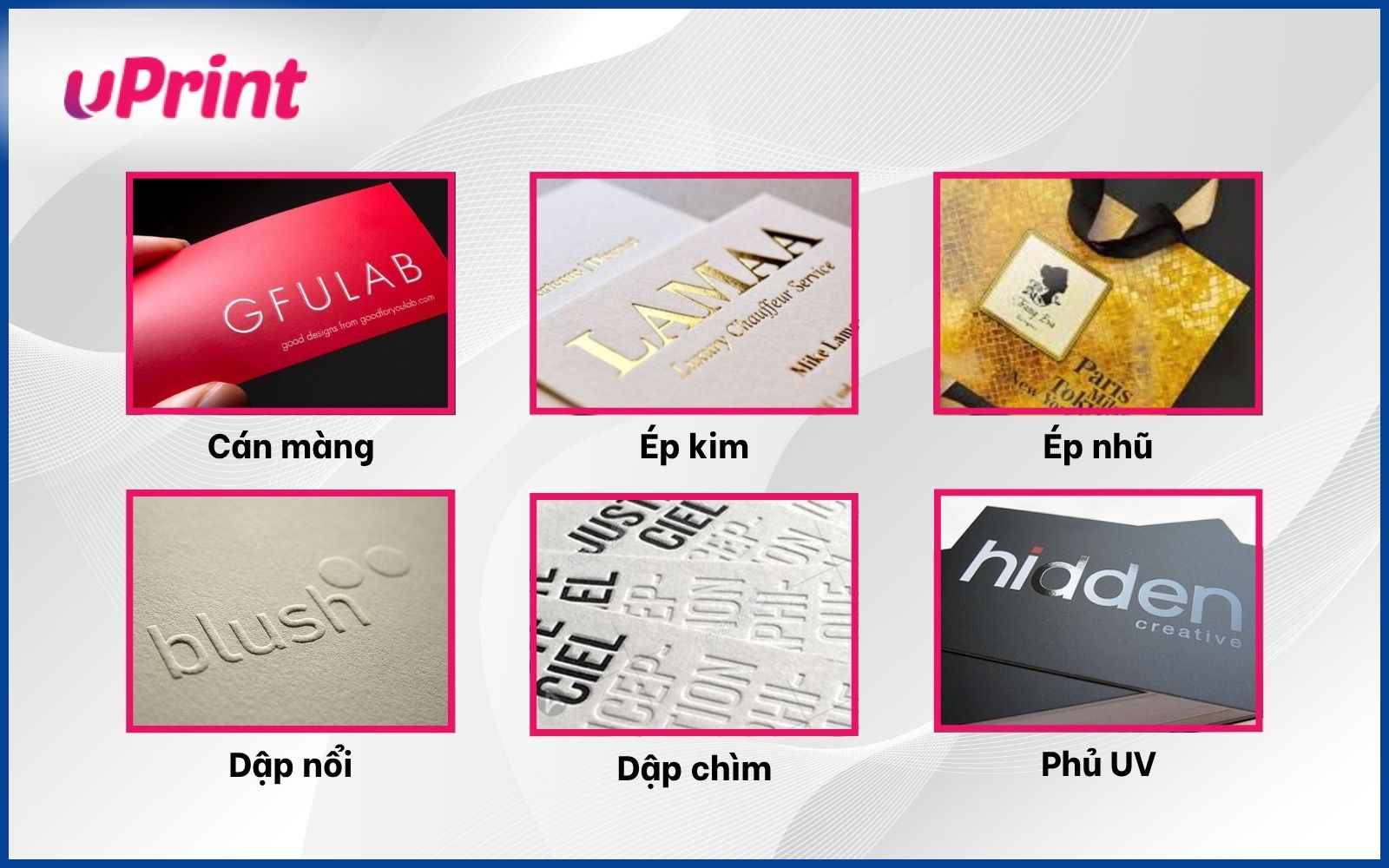 Kỹ thuật gia công trên bề mặt túi giấy
