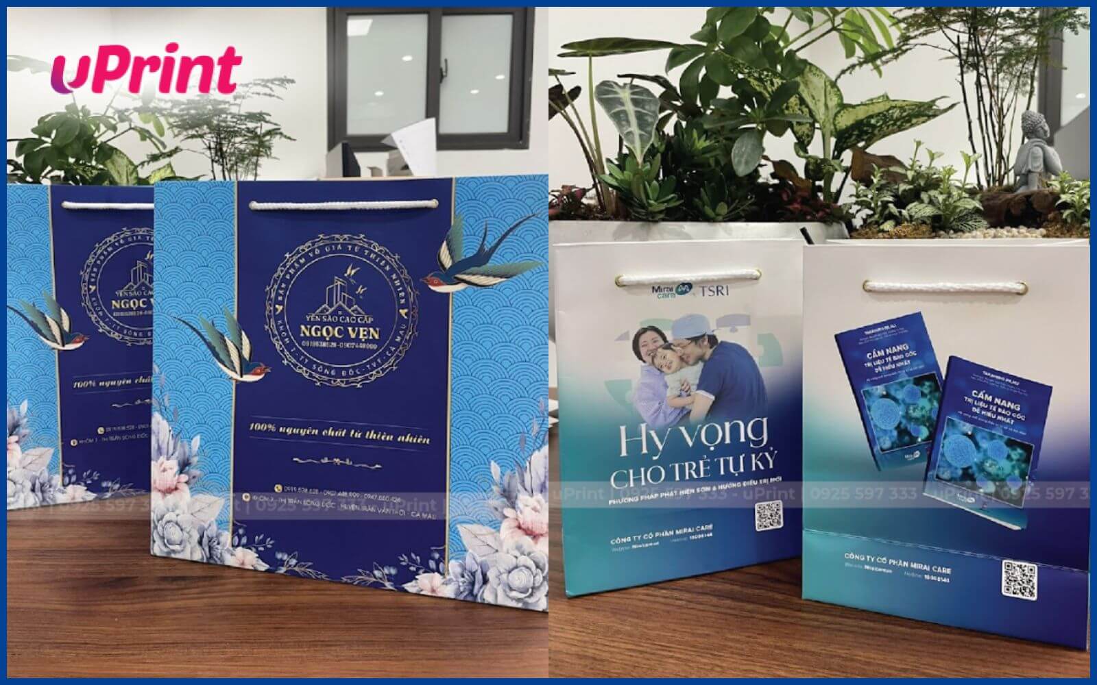 Mẫu túi giấy cho ngành nghề khác