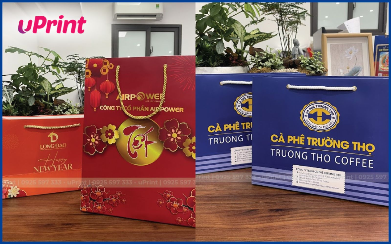 Mẫu túi giấy cho công ty đựng quà tặng khách hàng