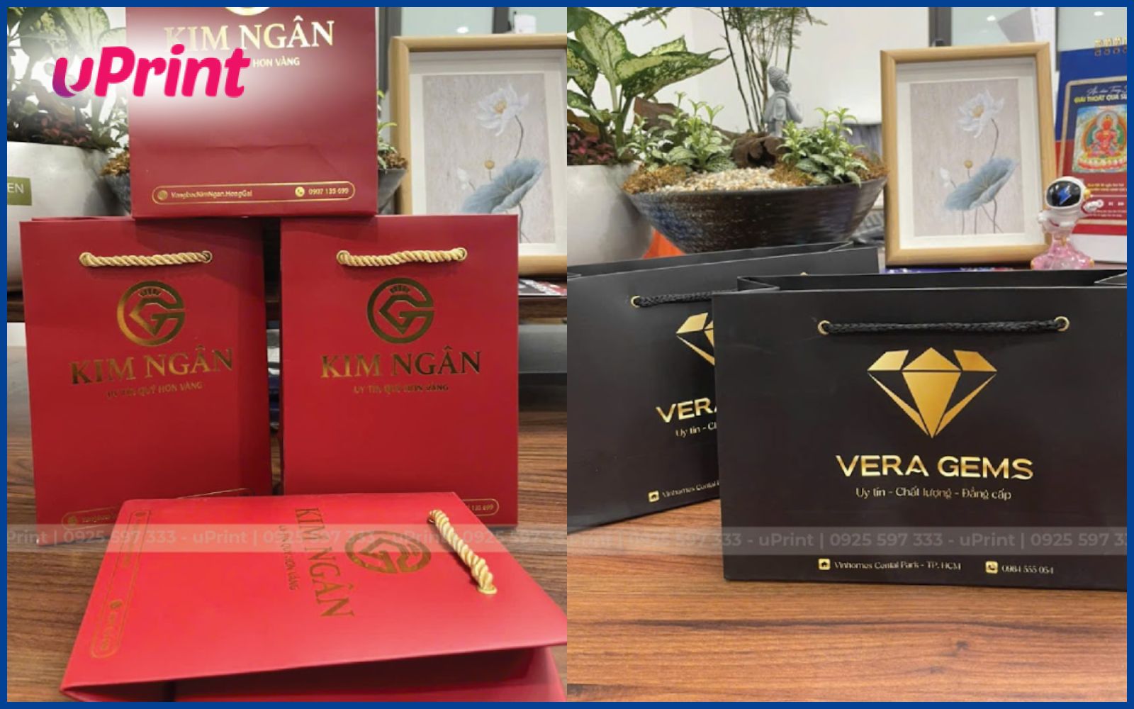 Mẫu túi giấy đựng trang sức cao cấp