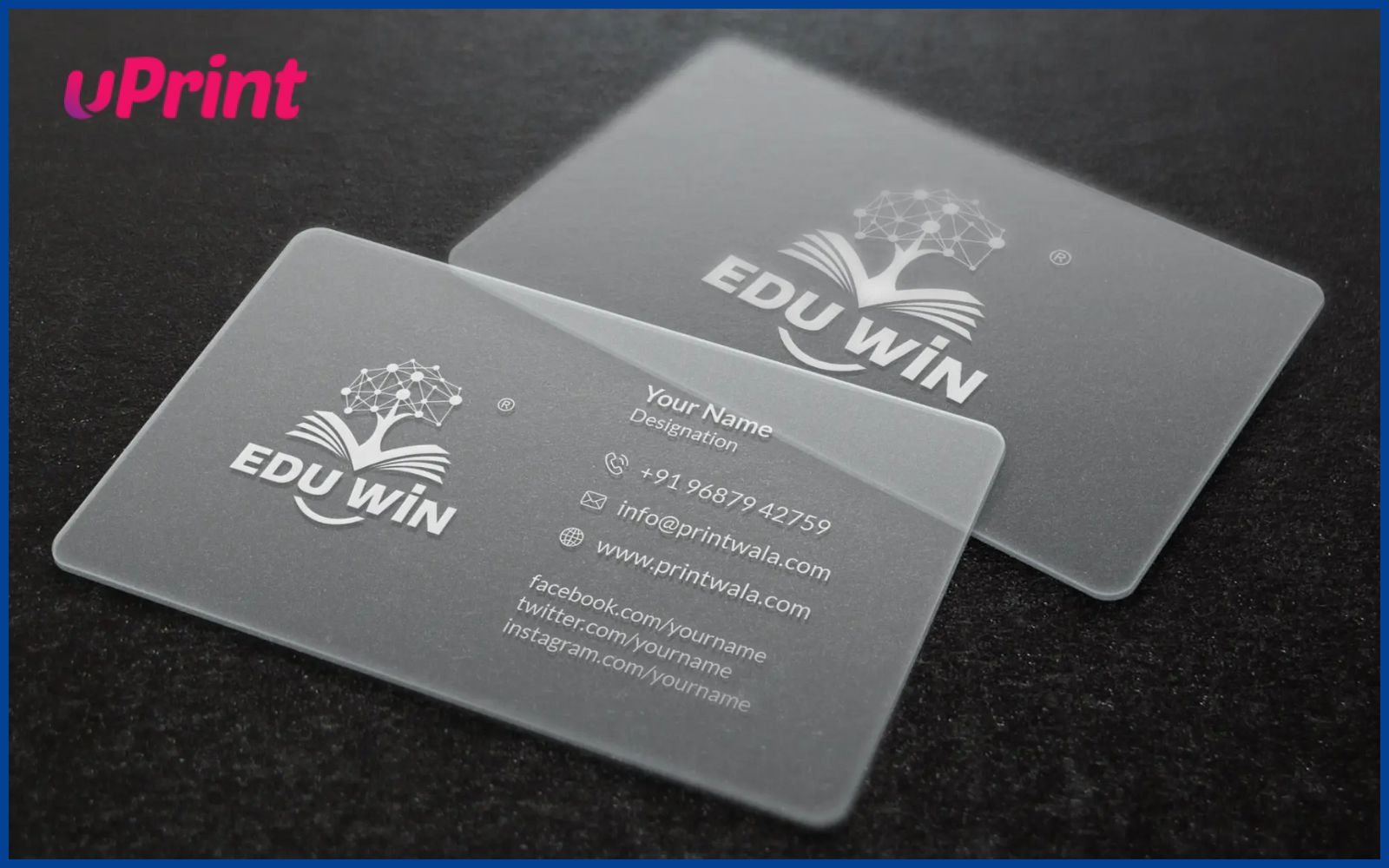 in danh thiếp lấy ngay​ trong suốt