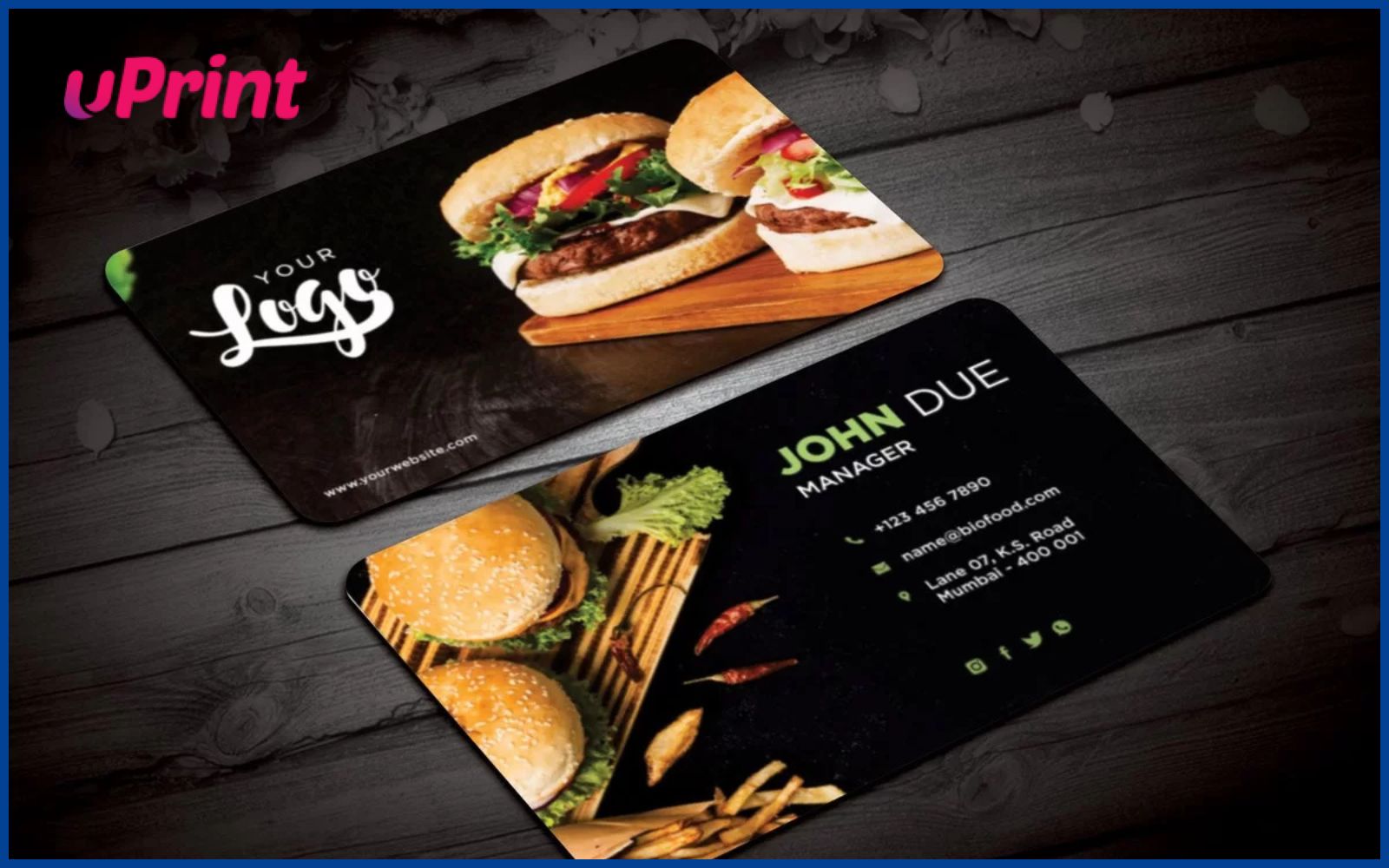 in card visit lấy liền​ F&B