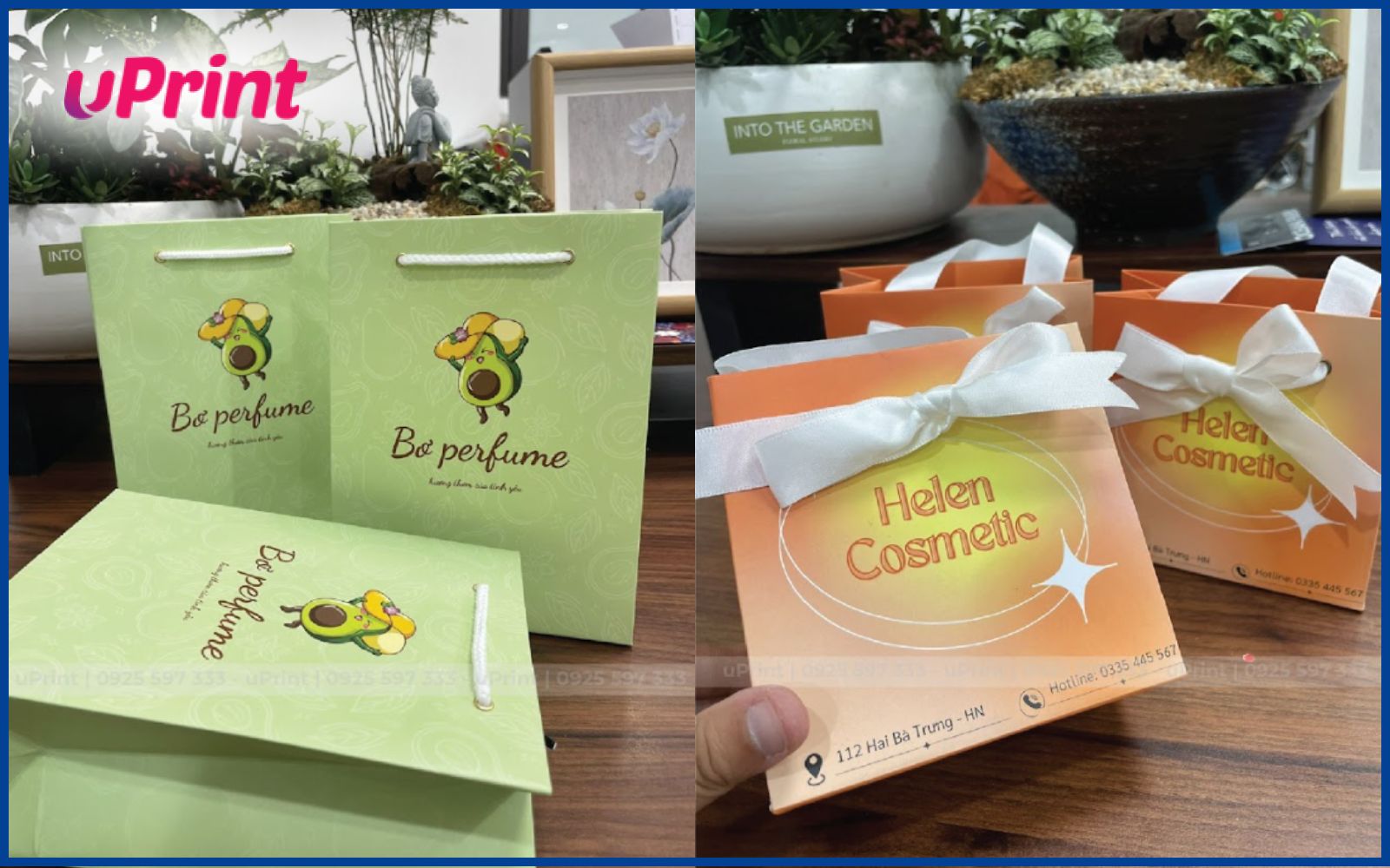 Mẫu túi giấy cho shop mỹ phẩm Mẫu túi giấy cho shop mỹ phẩm