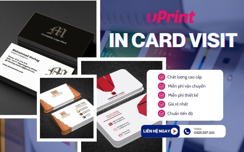 Dịch vụ in card visit giá rẻ tại uPrint