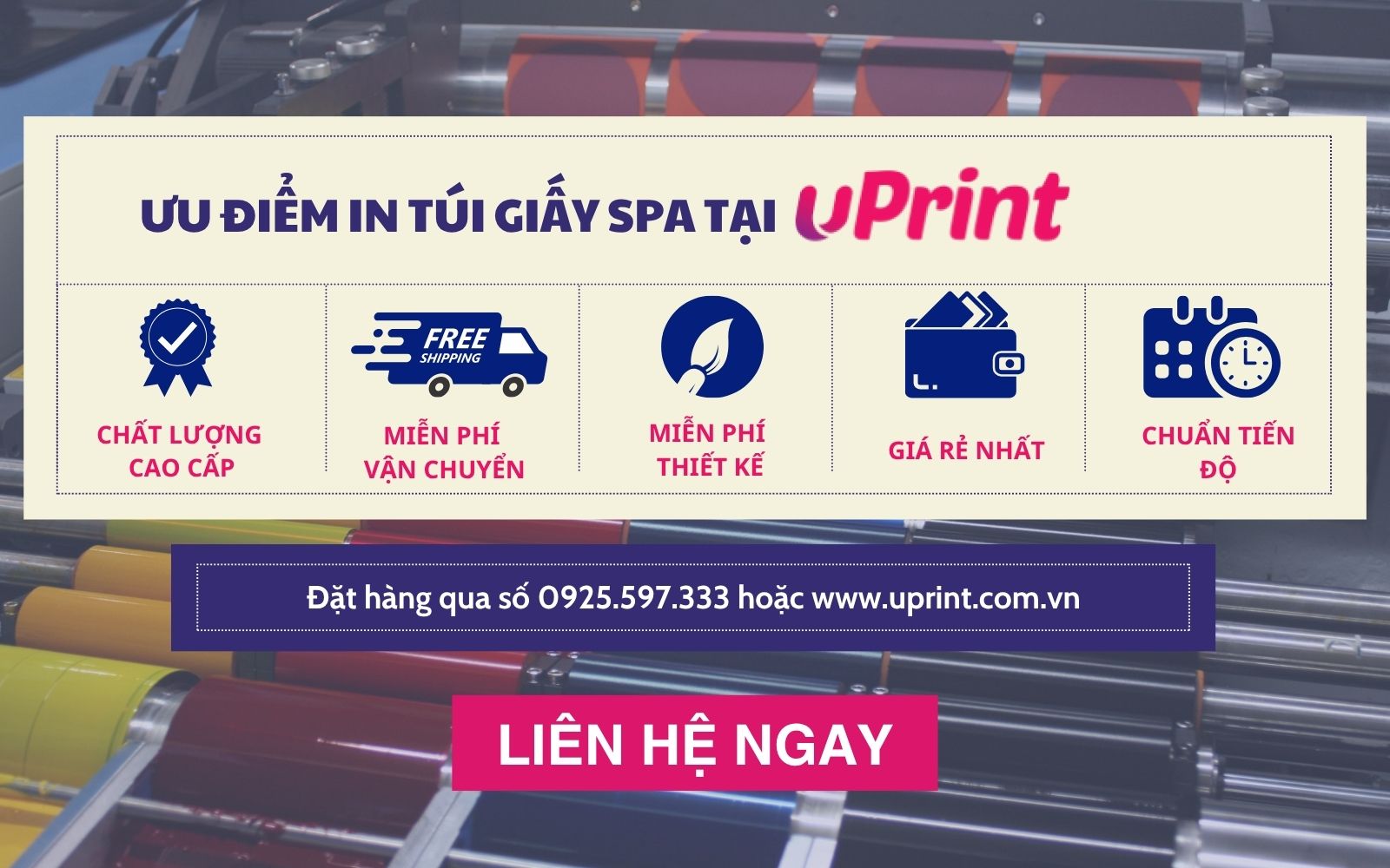In túi giấy spa đẹp tại uPrint – Sự lựa chọn chuyên nghiệp cho khách hàng