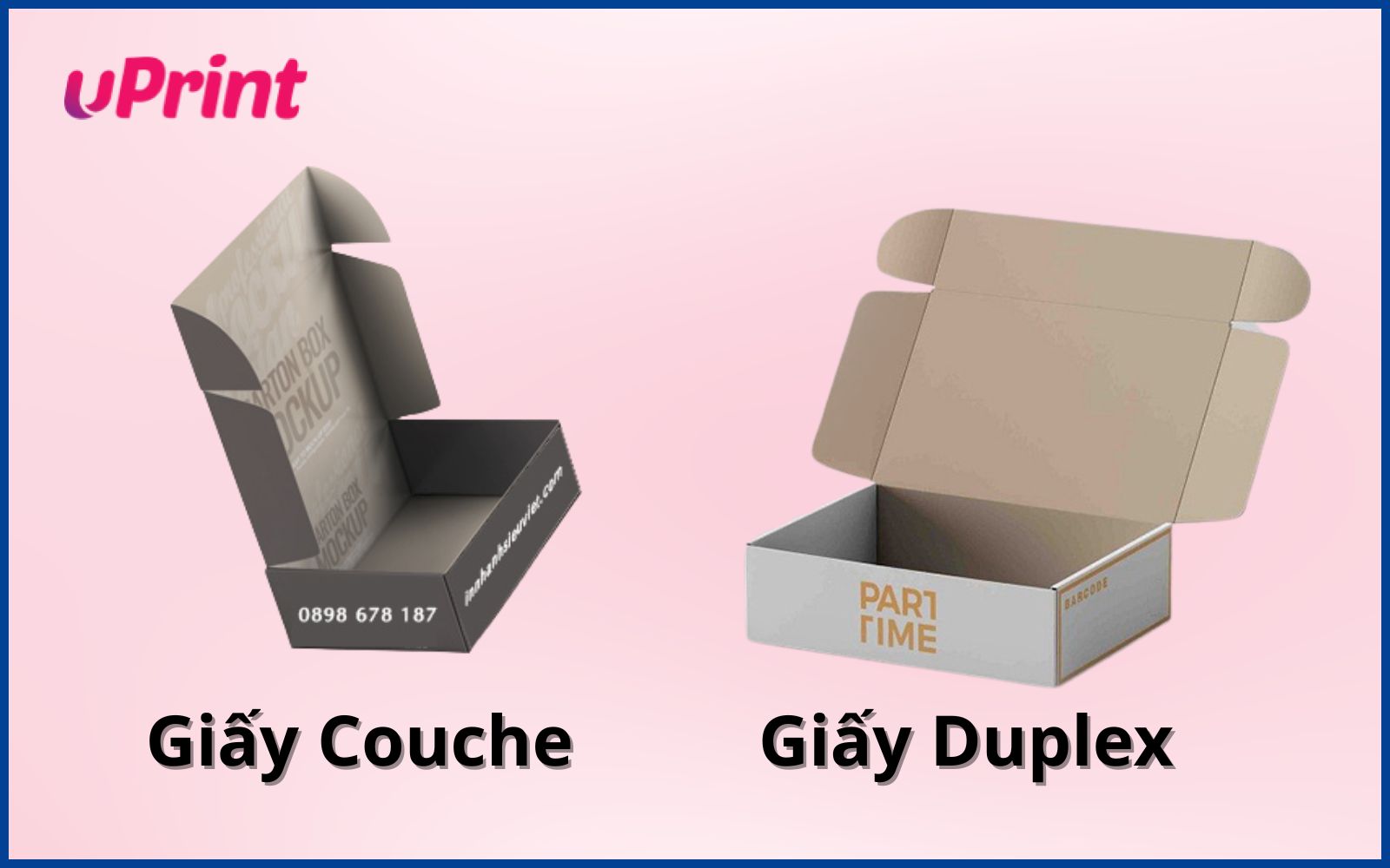 Hộp giấy Couche, Duplex
