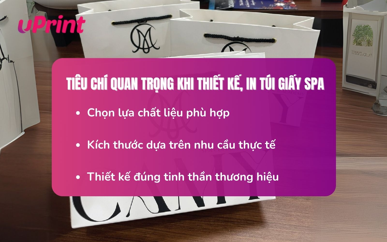 3 Tiêu chí quan trọng khi thiết kế, in túi giấy spa 3 Tiêu chí quan trọng khi thiết kế, in túi giấy spa