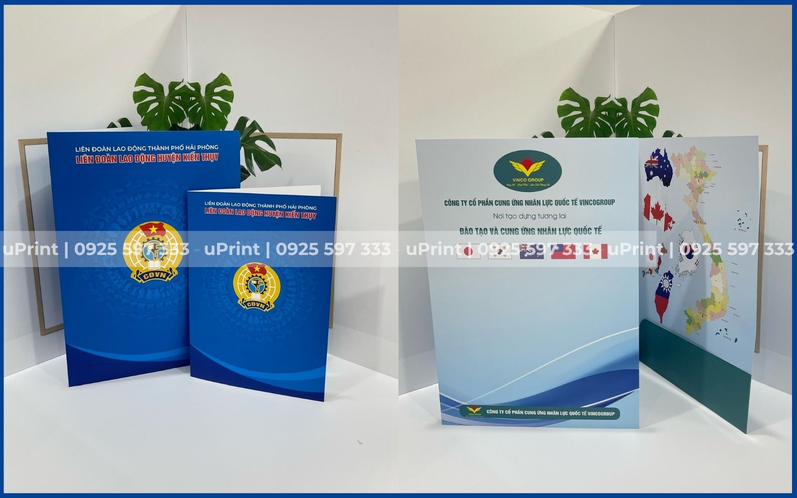Mẫu in kẹp file hồ sơ đơn giản