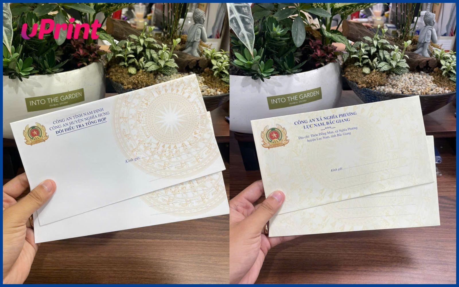 Mẫu thiết kế phong bì cho công an Mẫu thiết kế phong bì cho công an