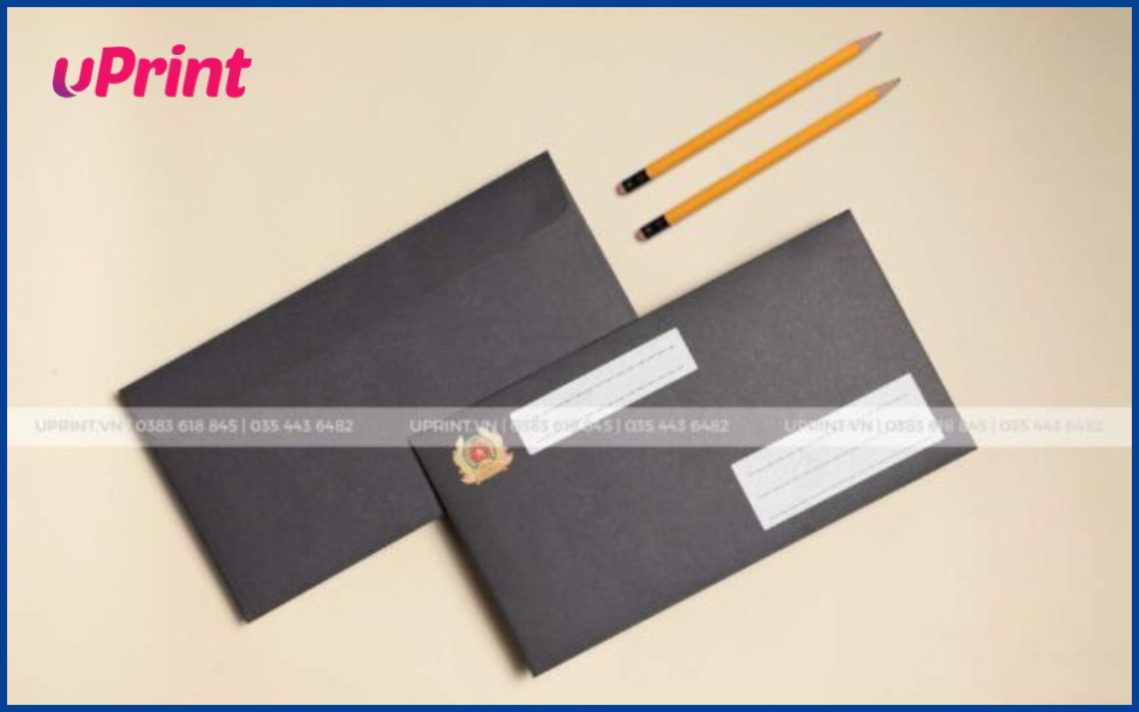Mẫu in ấn phong bì cho đơn vị công an Mẫu in ấn phong bì cho đơn vị công an