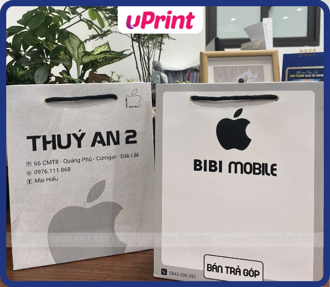 địa chỉ in túi giấy đựng điện thoại