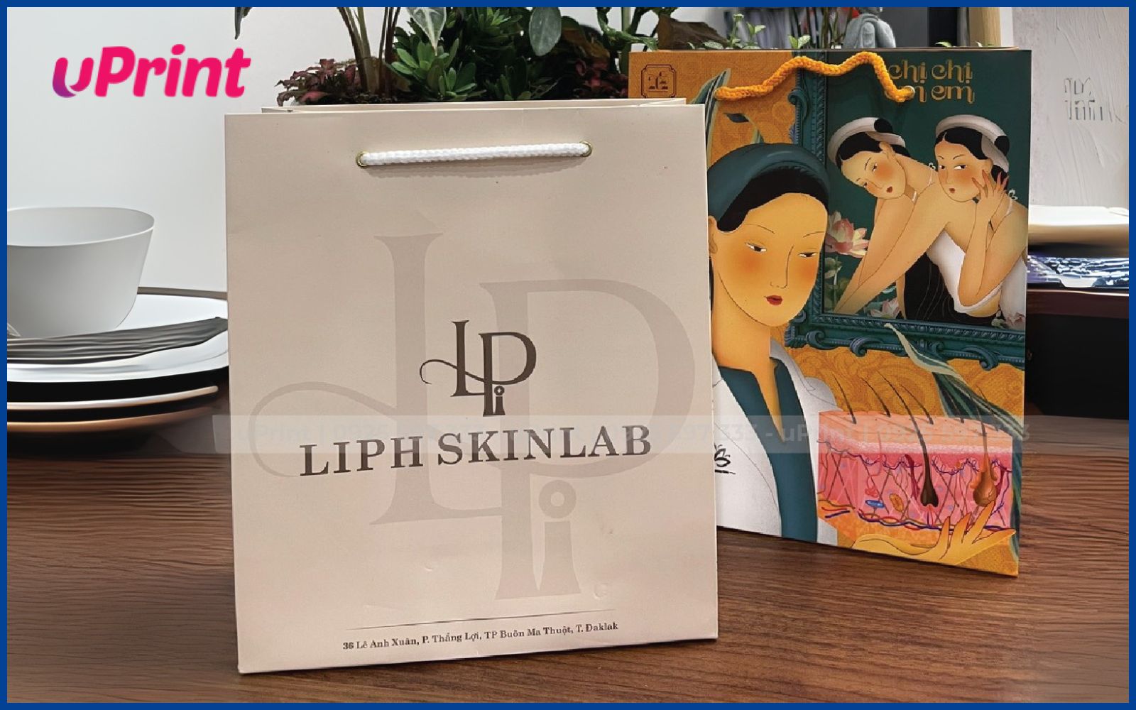 Túi giấy spa LIPH SKINLAB Túi giấy spa LIPH SKINLAB