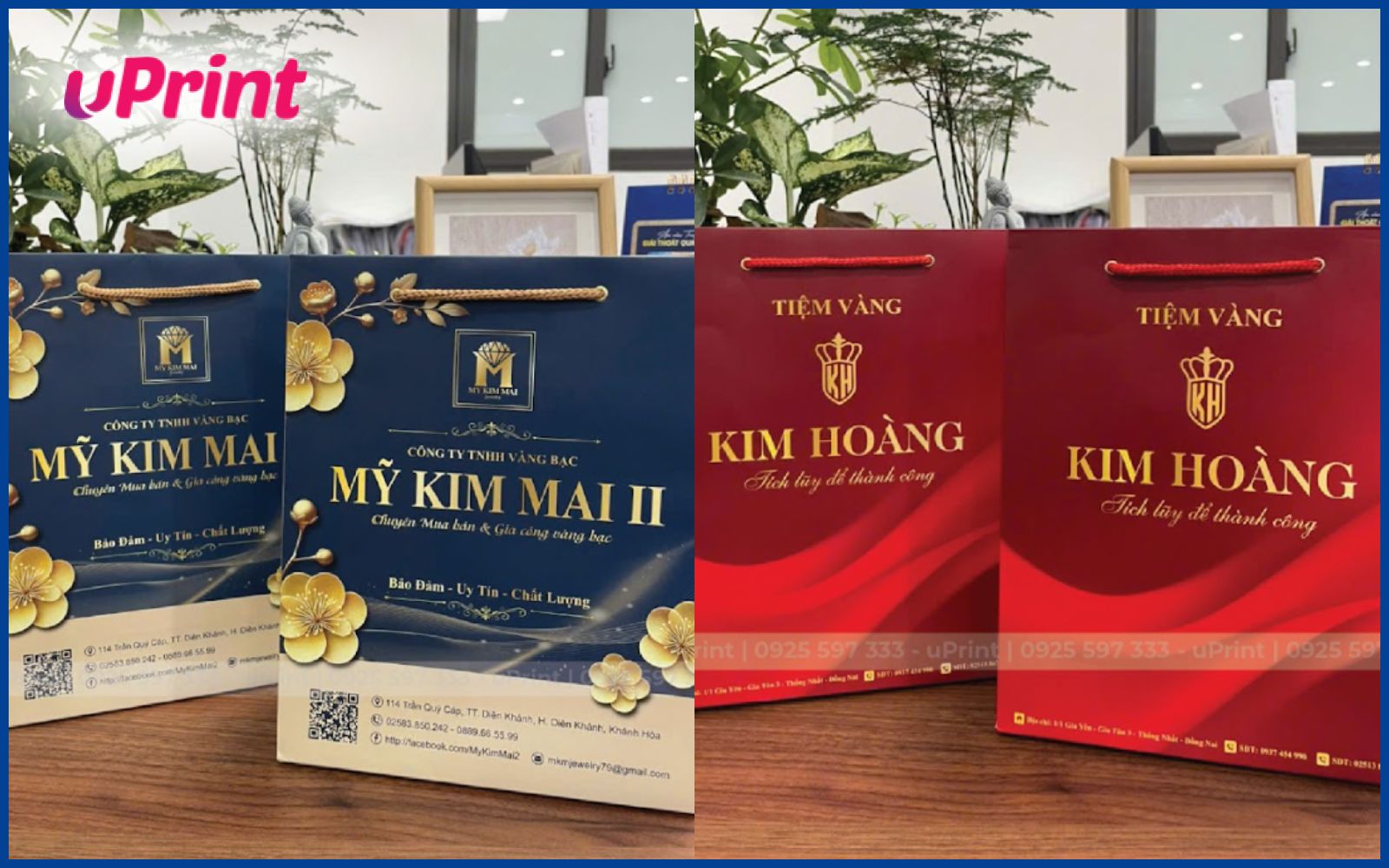 Mẫu in túi đựng vàng nhiều màu Mẫu in túi đựng vàng nhiều màu