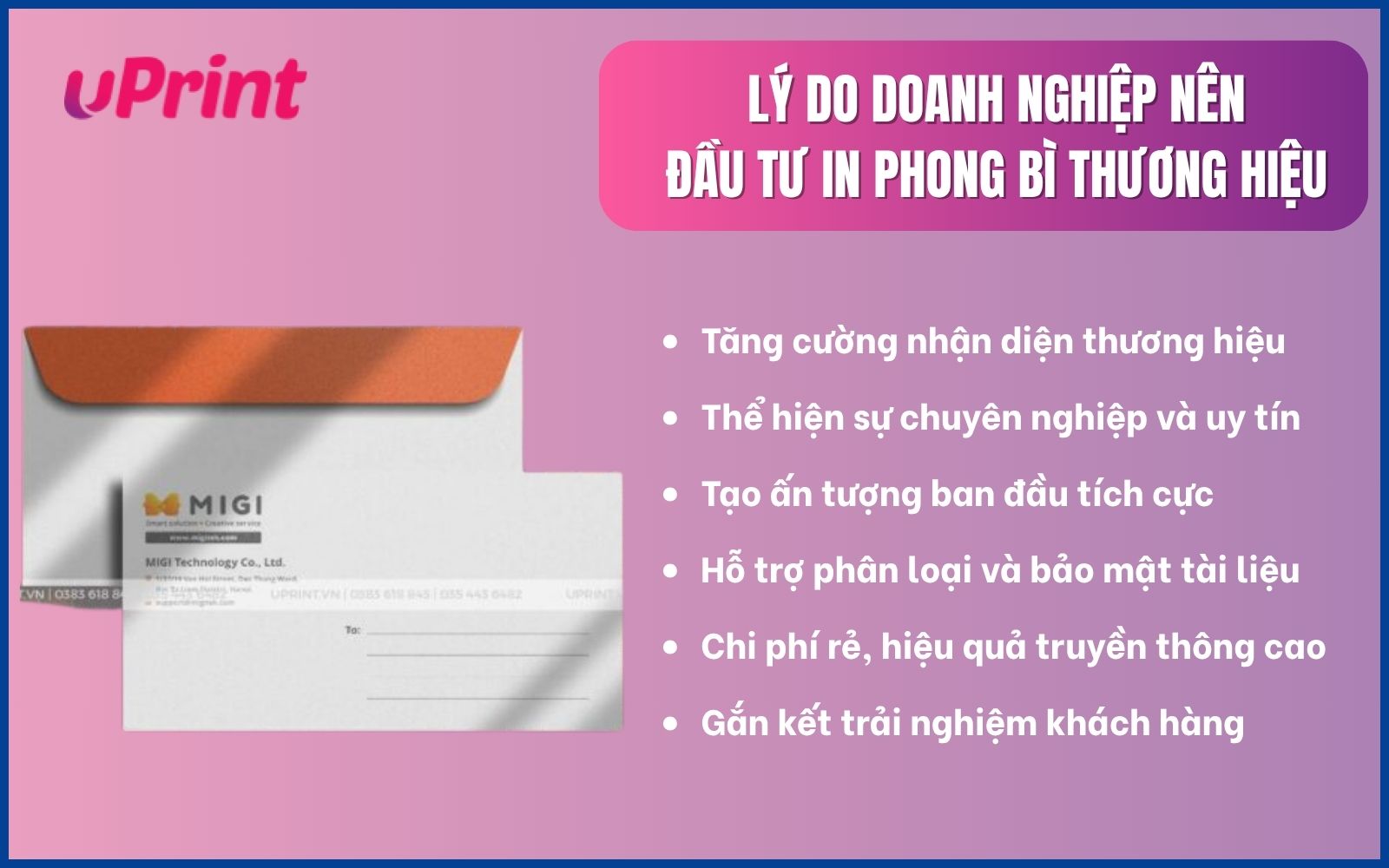 Lý do doanh nghiệp nên đầu tư in ấn bì thư Lý do doanh nghiệp nên đầu tư in ấn bì thư