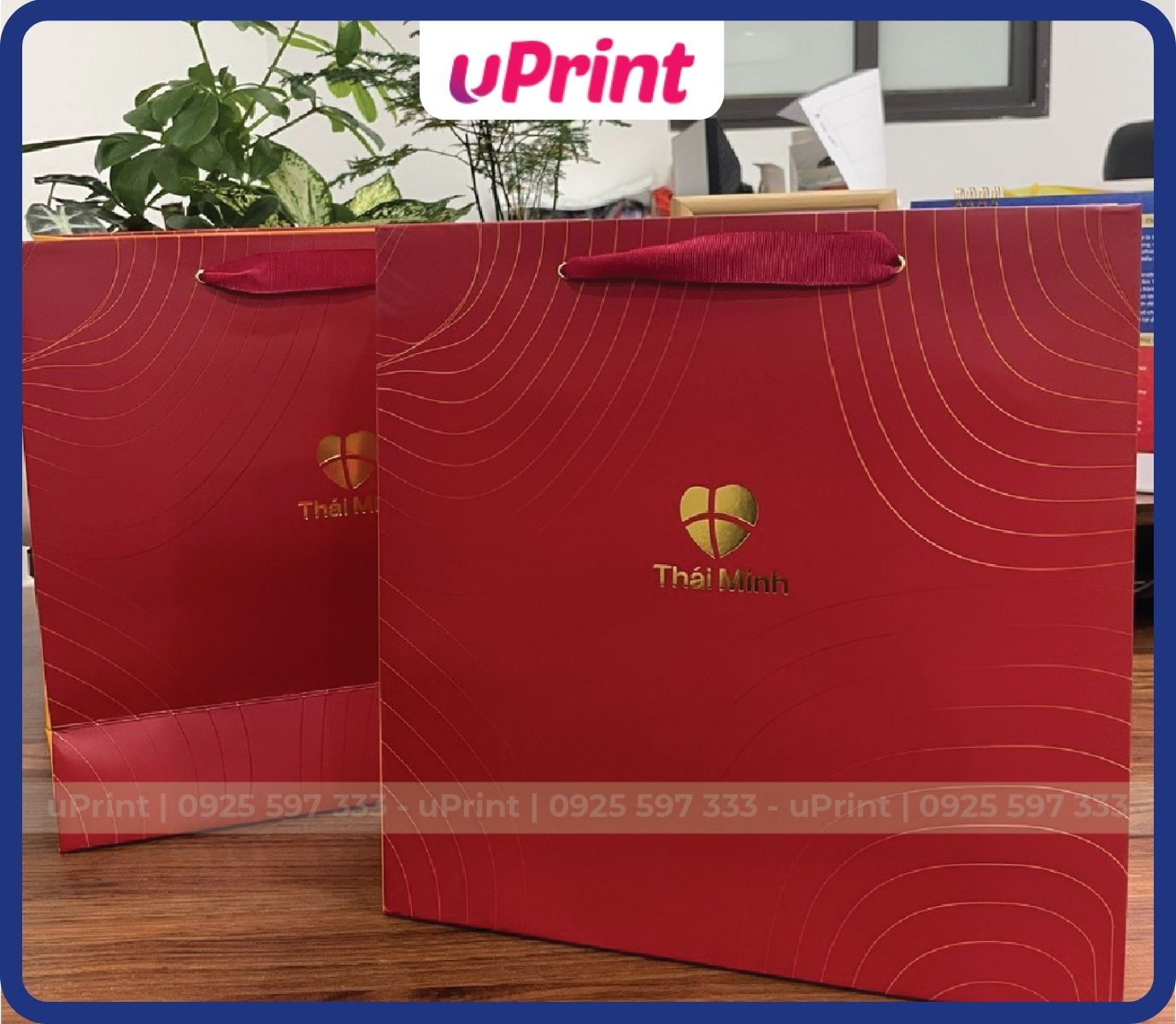 Mẫu in túi giấy đựng quà loại to