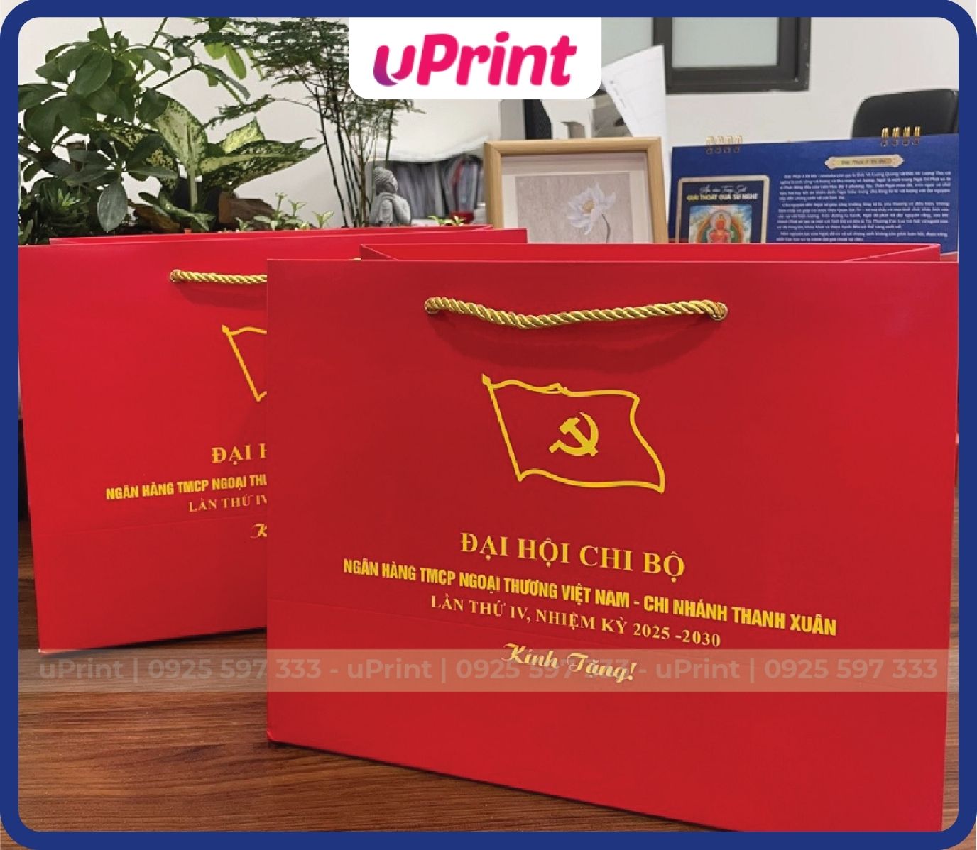 Mẫu in túi đựng quà đẹp đoàn đội