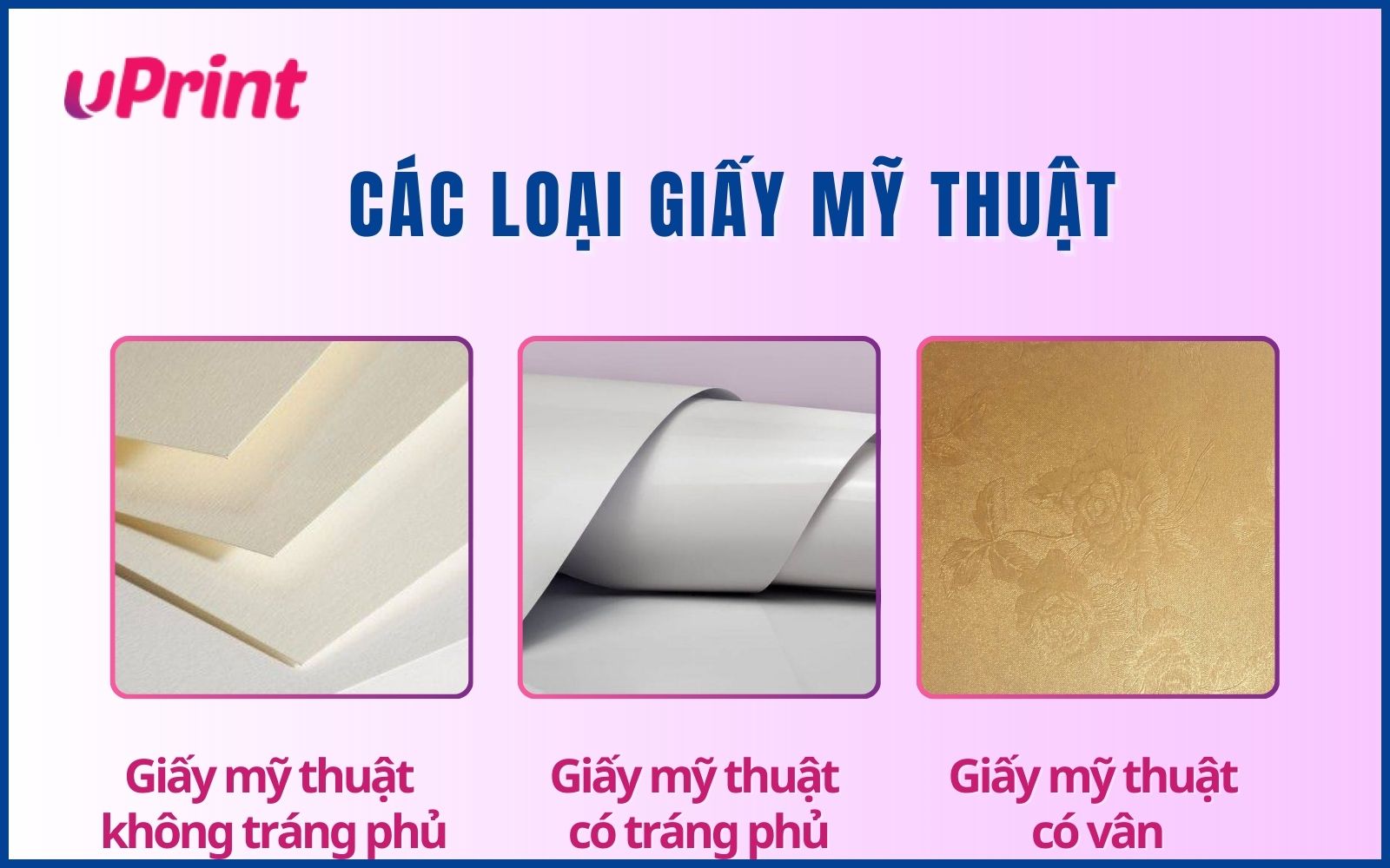 Các loại giấy mỹ thuật chuyên dụng để in phong bì 