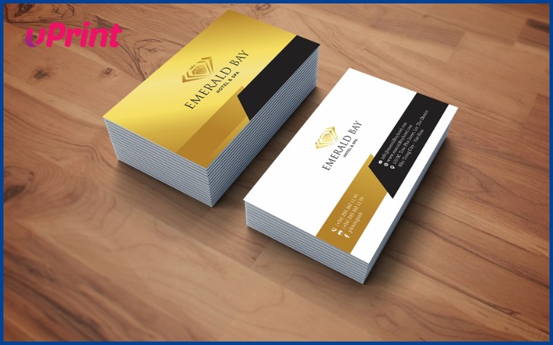 Mẫu in ấn card visit khách sạn đẹp thiết kế tối giản