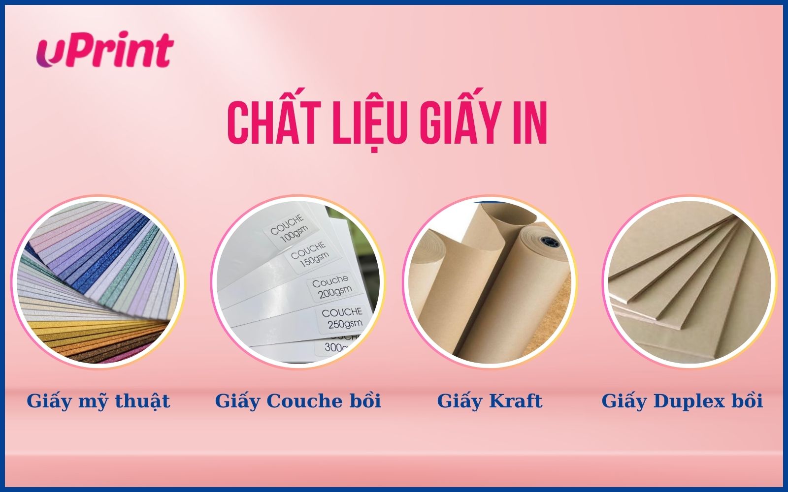 Các chất liệu giấy in túi
