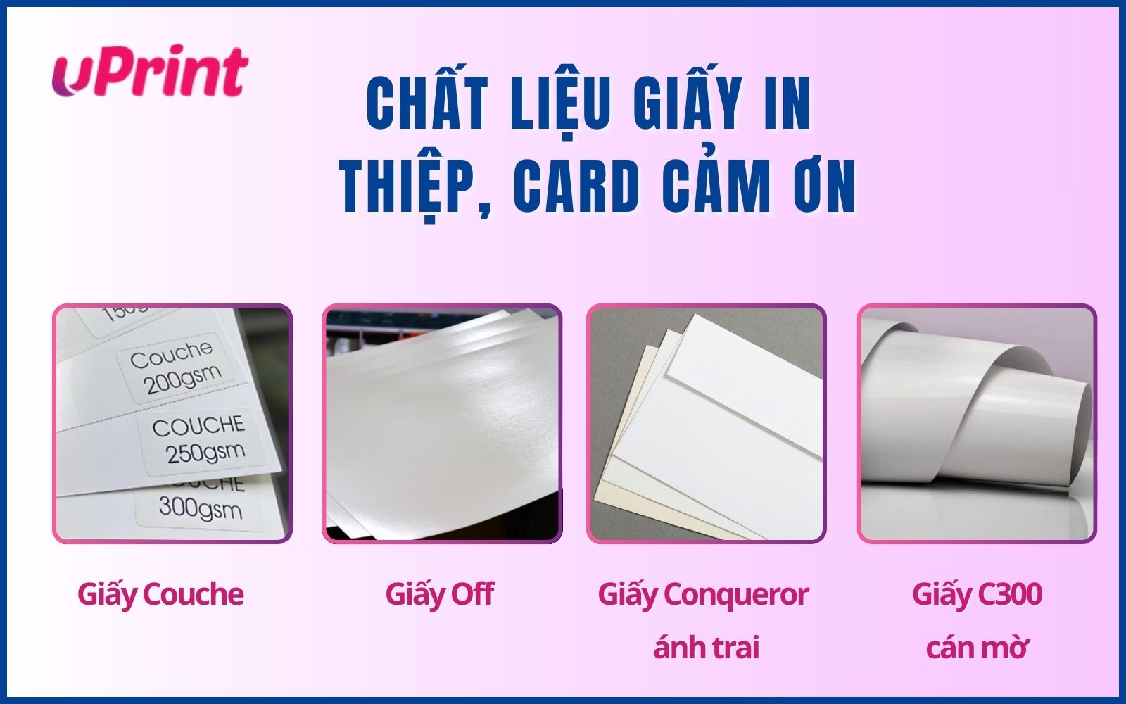 Quy cách in card cảm ơn chuẩn