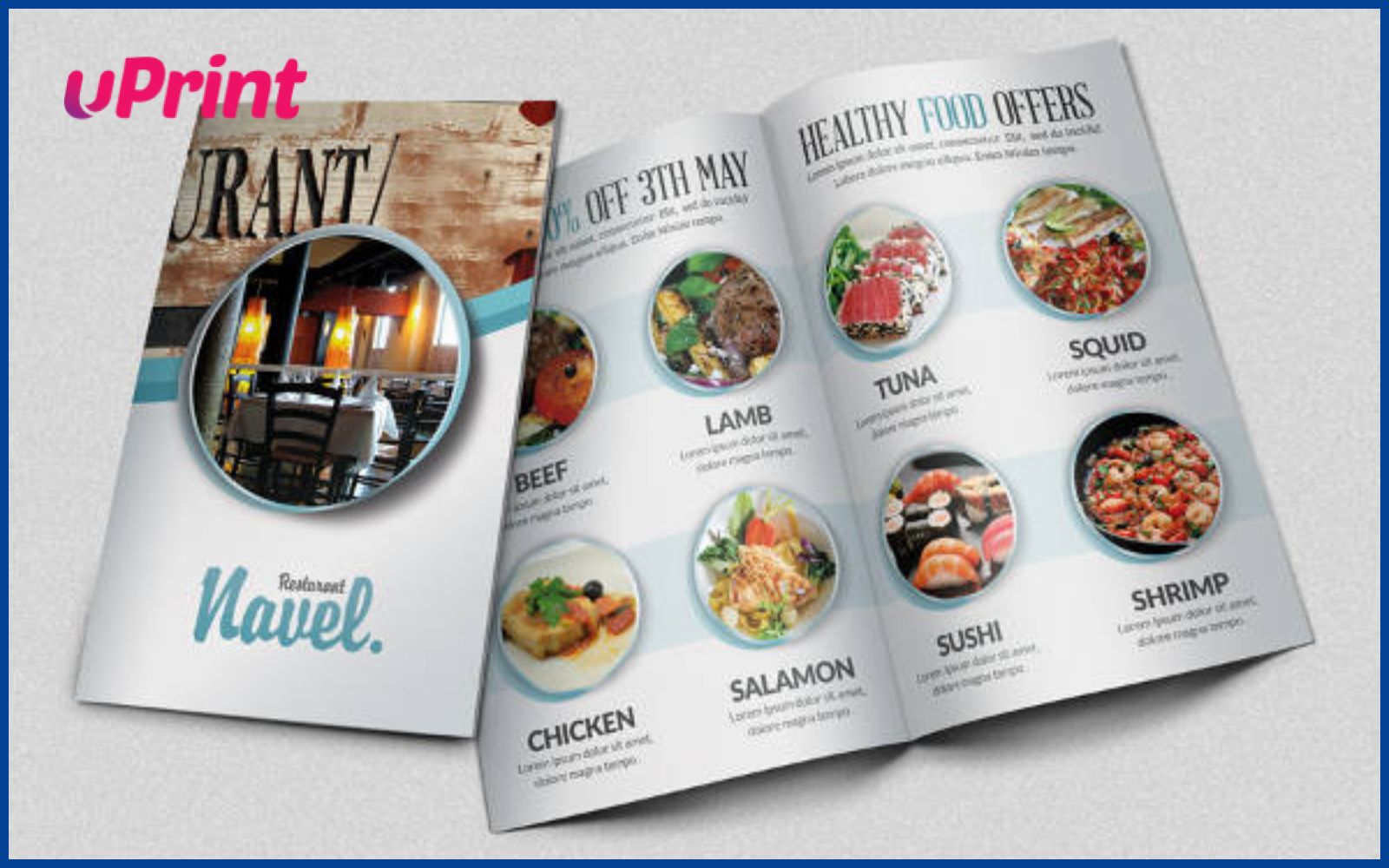 mẫu catalogue nhà hàng thiết kế theo yêu cầu