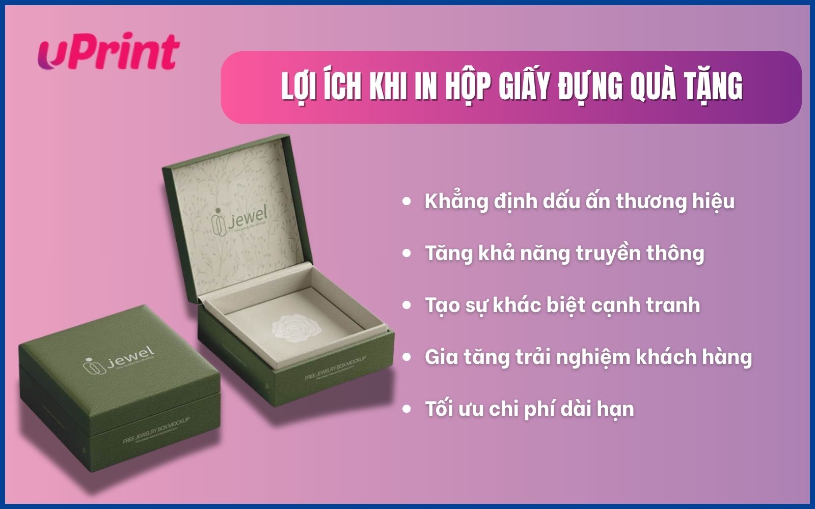 Những lợi ích khi in hộp giấy đựng quà tặng 
