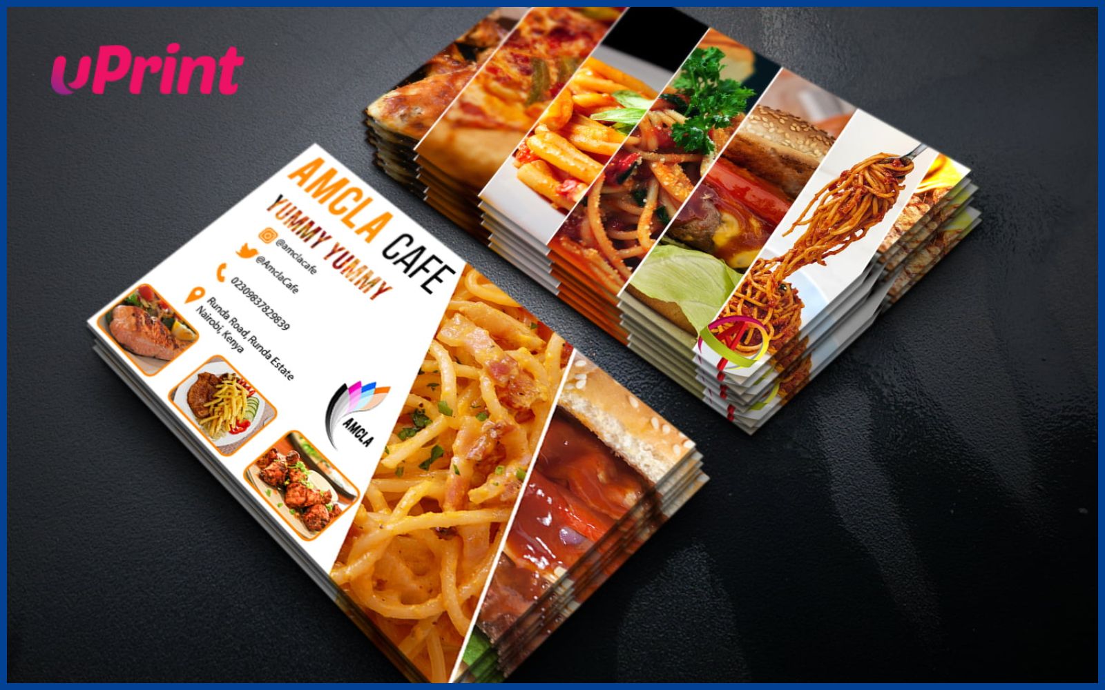 Mẫu in ấn card visit nhà hàng đẹp hot trend