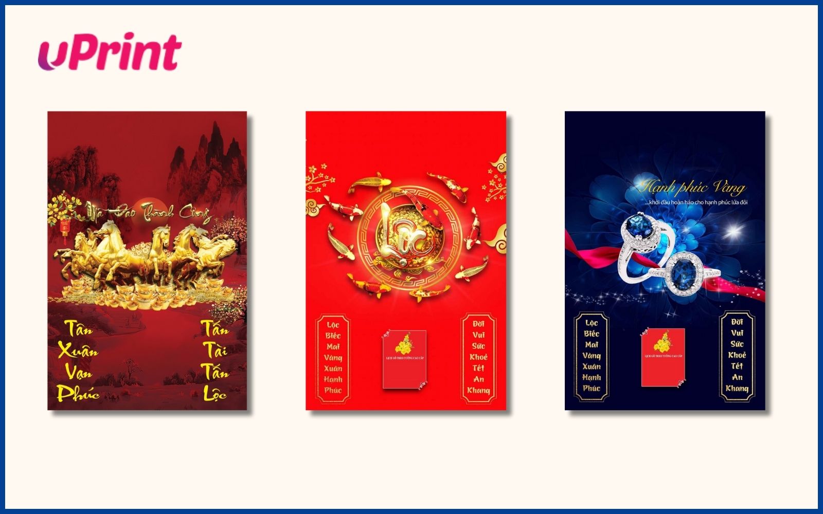 In lịch Tết gỗ Laminate