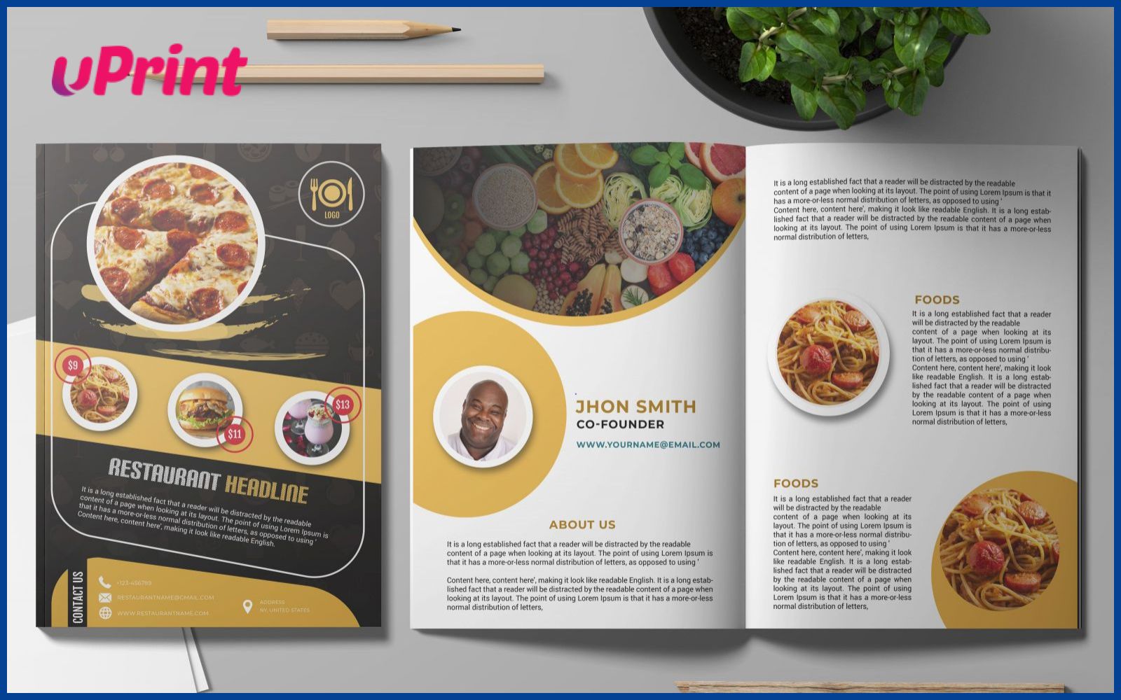 giá in nhanh catalogue quán ăn và nhà hàng