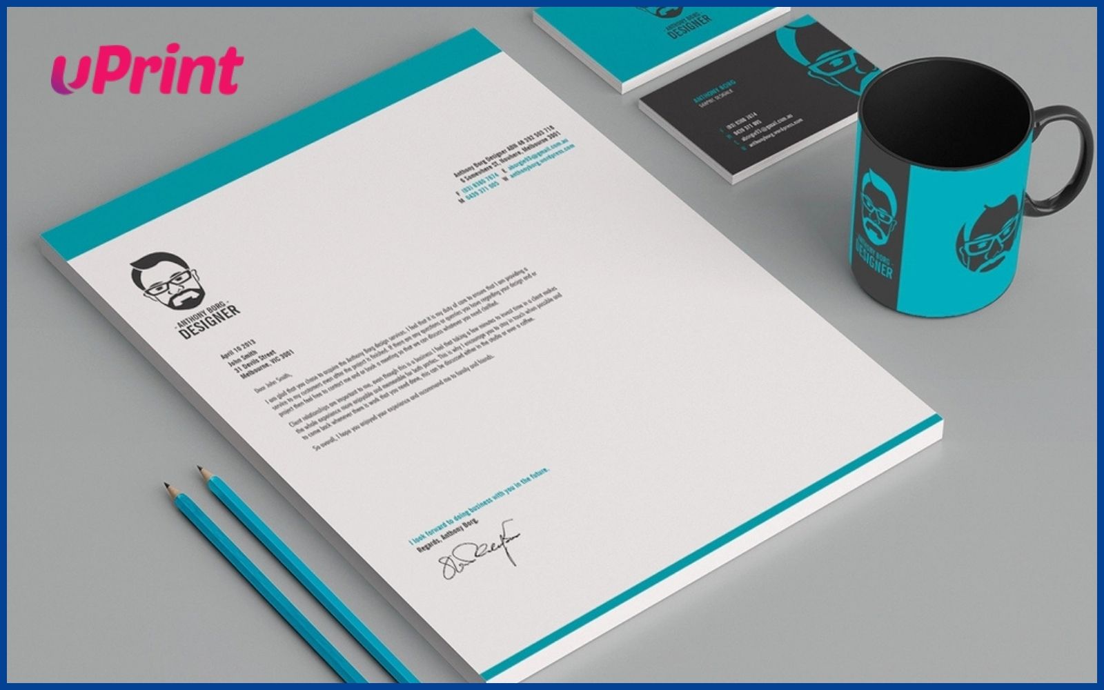 In Giấy Tiêu Đề Letterhead đơn giản, tinh tế