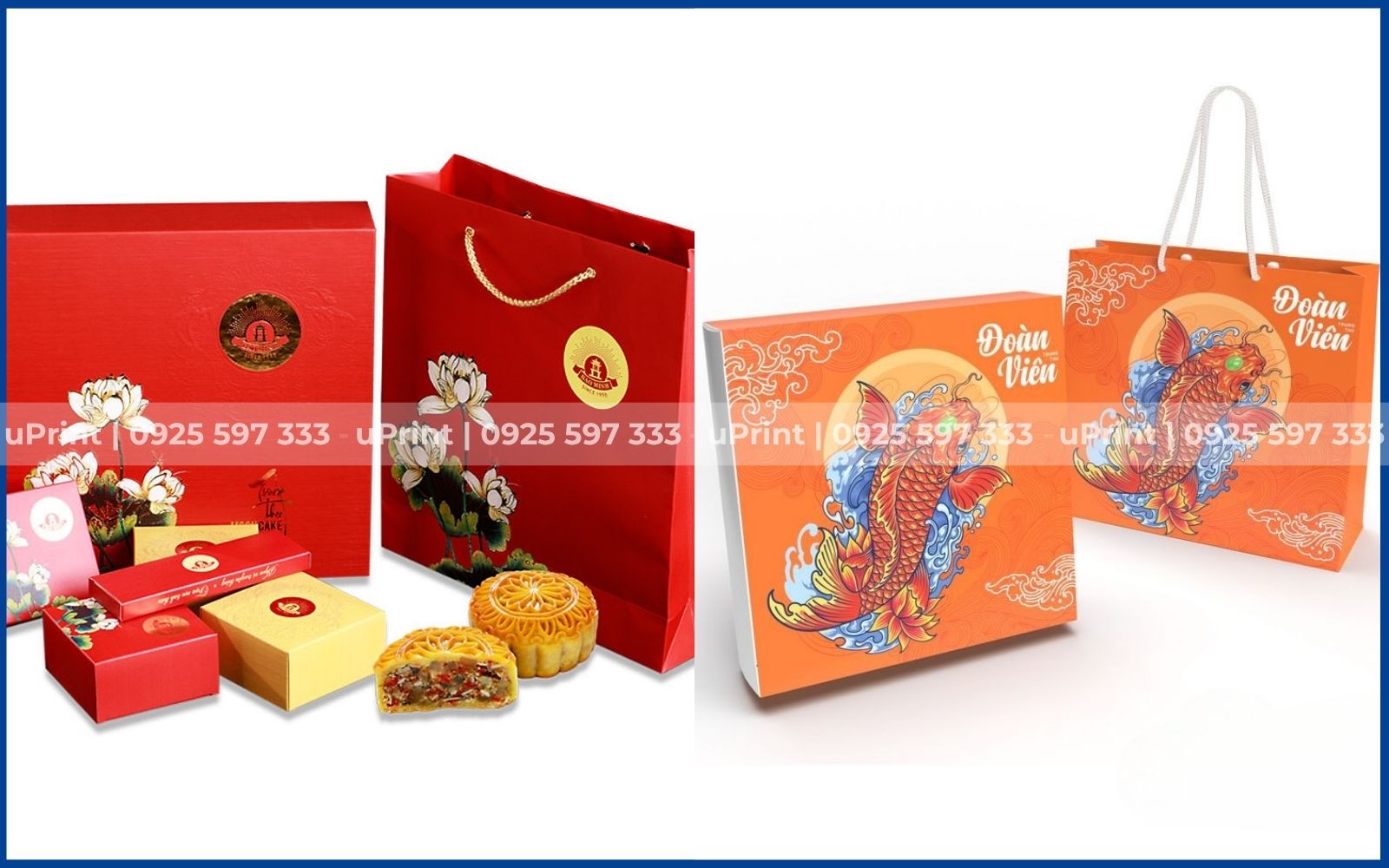 in túi giấy đựng bánh Trung thu giá rẻ