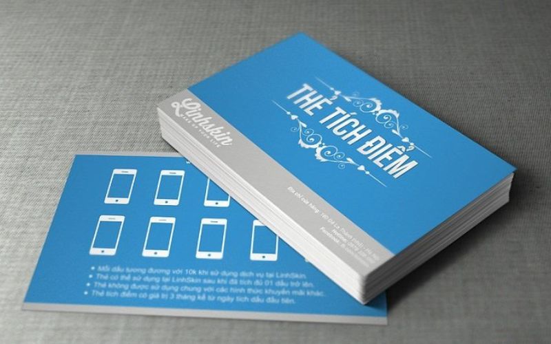 In phiếu tích điểm đổi quà