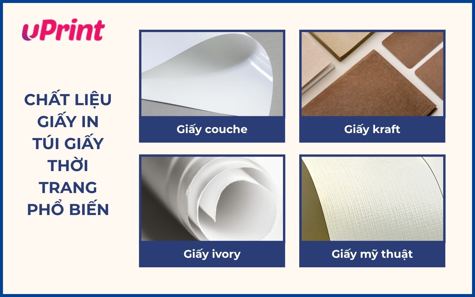 Chất liệu in túi giấy đựng quần áo thời trang​