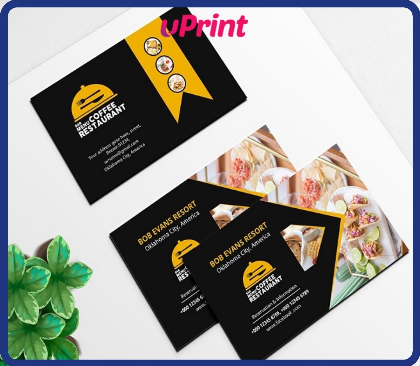 Dịch vụ in ấn card visit nhà hàng