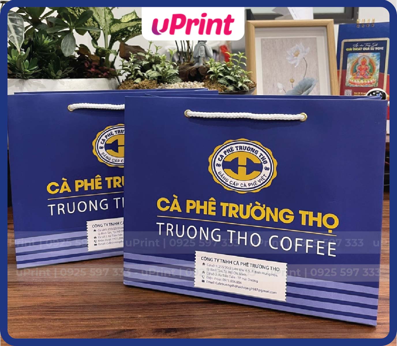In túi giấy đựng cafe đẹp, giá rẻ tận xưởng