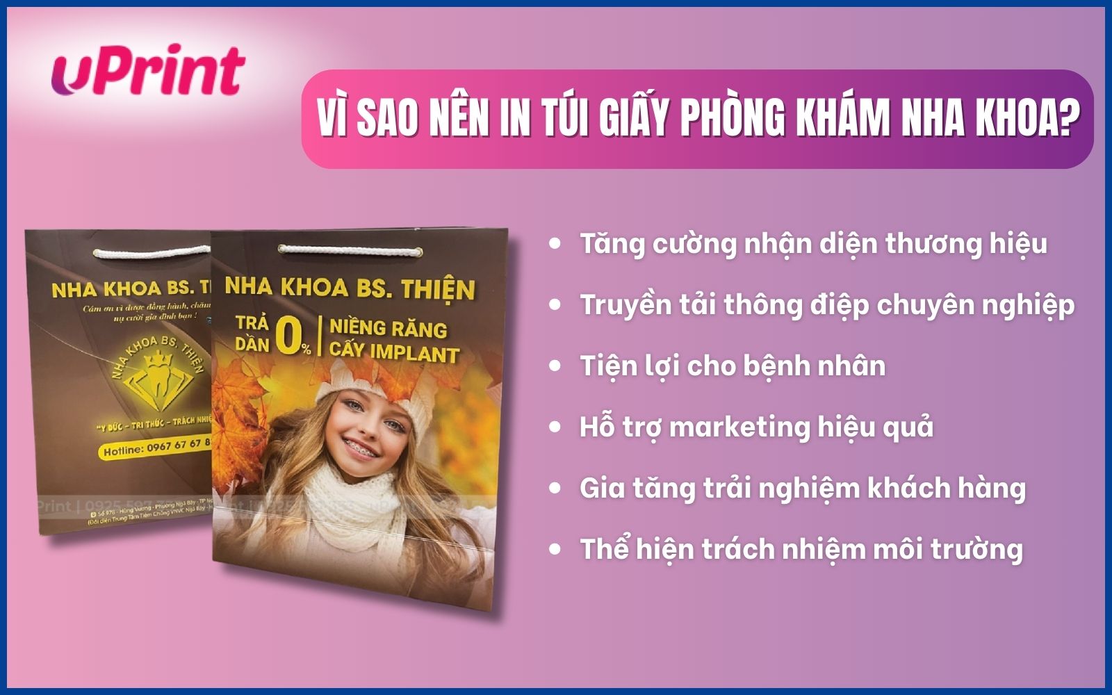 Lợi ích của in túi giấy nha khoa
