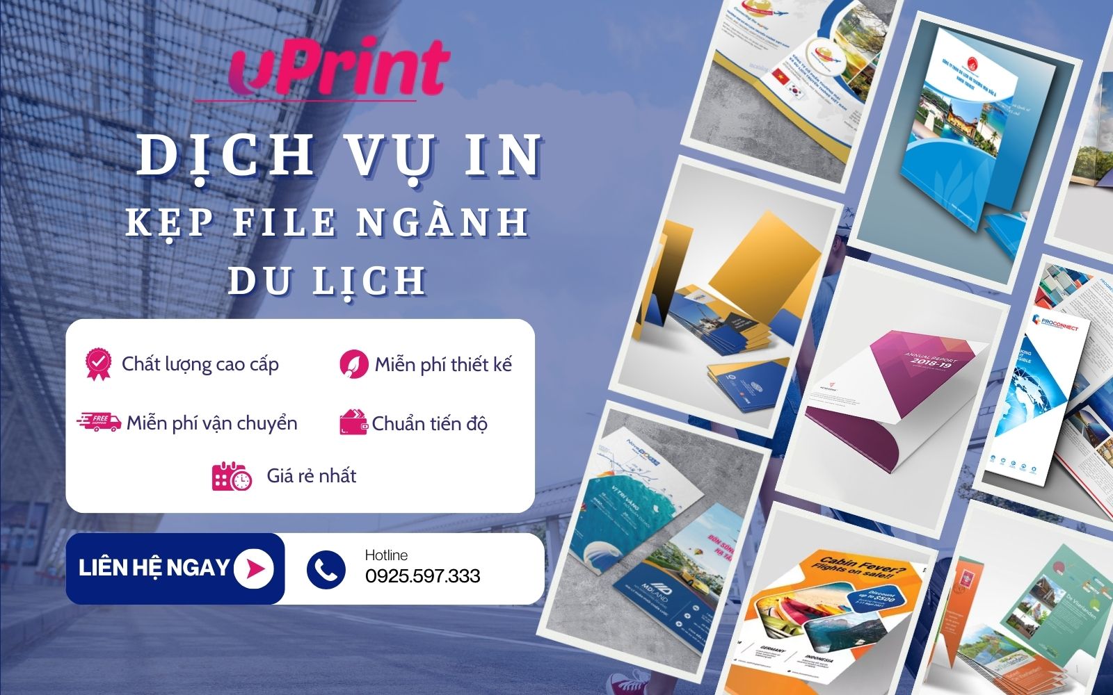 Dịch vụ in kẹp file ngành du lịch chất lượng tại uPrint 