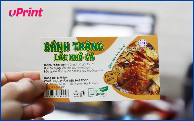 in tem nhãn dán bánh kẹo cho sản phẩm bánh tráng
