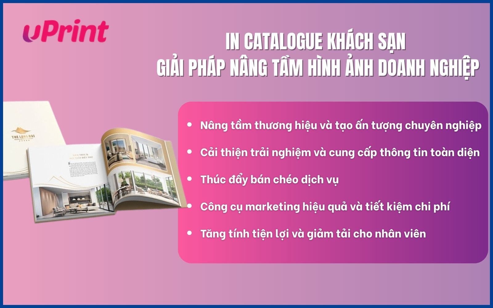 In catalogue khách sạn để nâng tầm hình ảnh doanh nghiệp