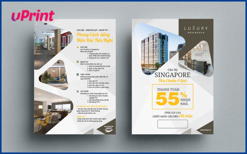 mẫu tờ rơi bất động sản chuyên nghiệp bán căn hộ