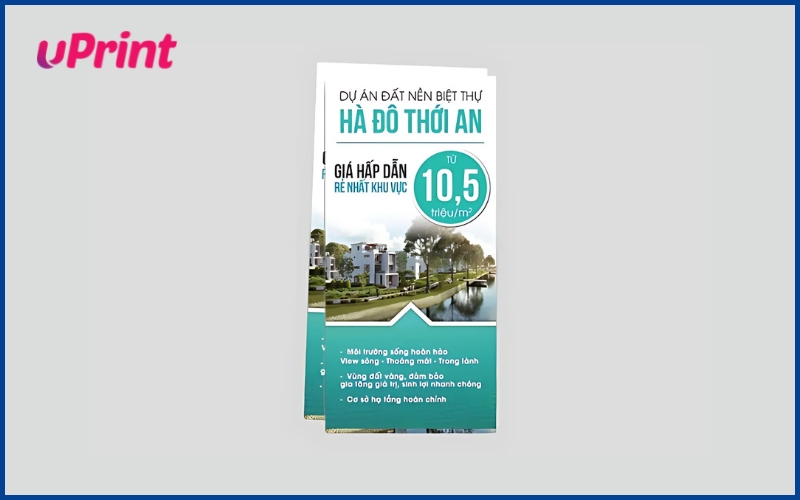 in tờ rơi bất động sản bán đất nền