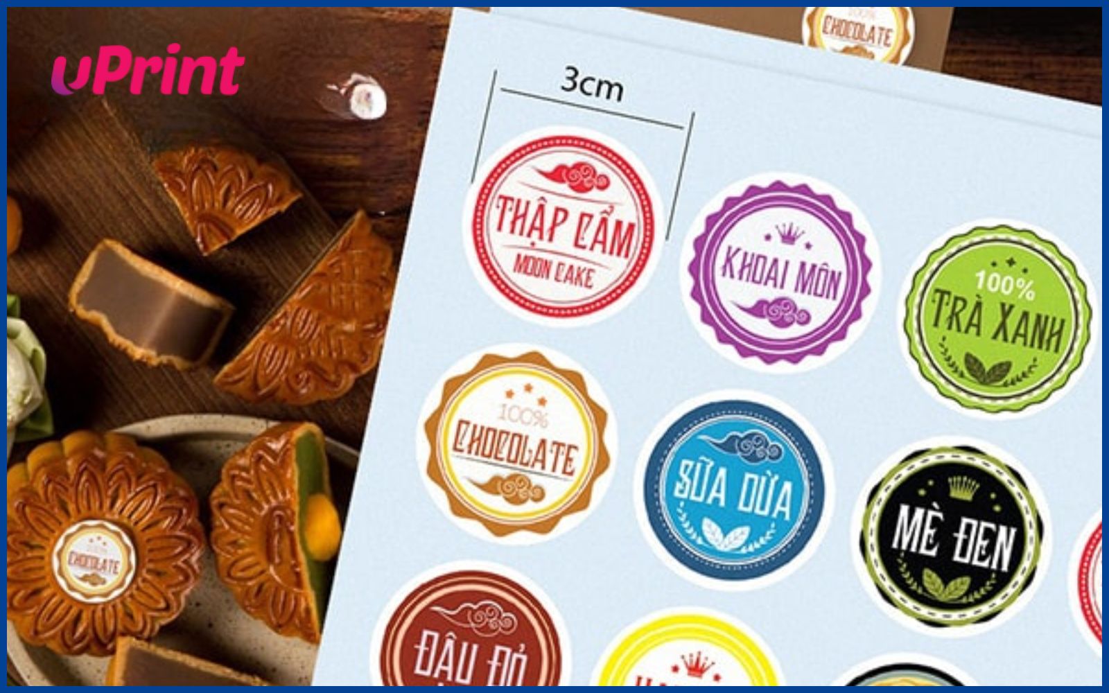 Những size in tem bánh kẹo thông dụng