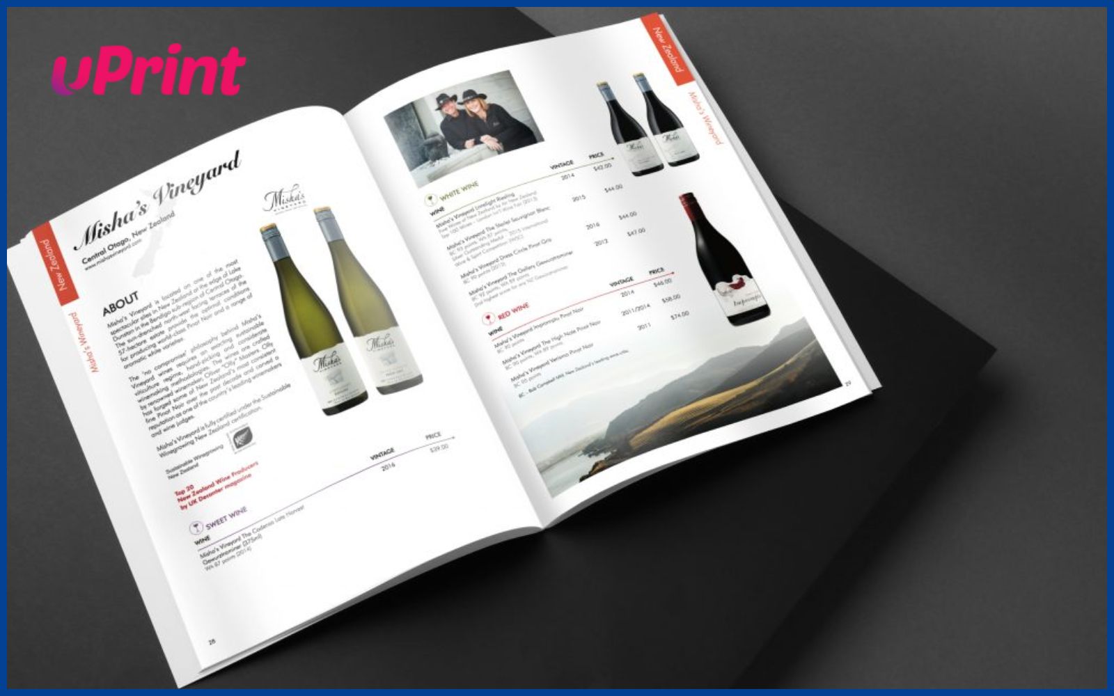 Quy cách in ấn catalogue rượu vang đẹp, sang trọng