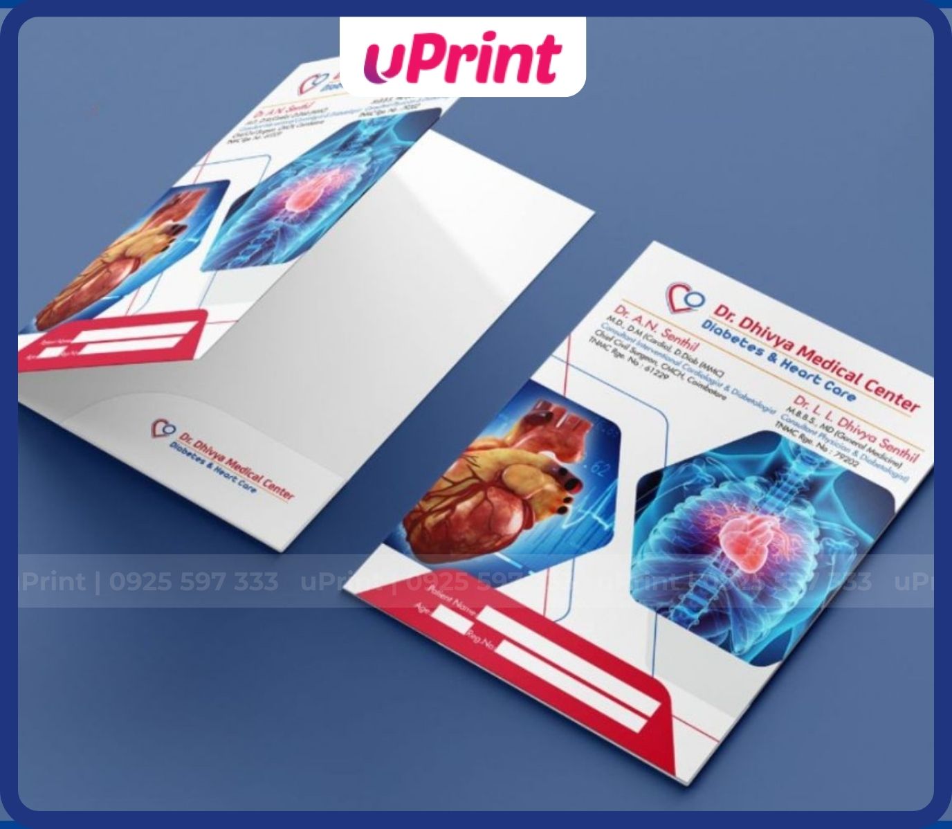 In Kẹp File Cho Phòng Khám Bệnh Viện