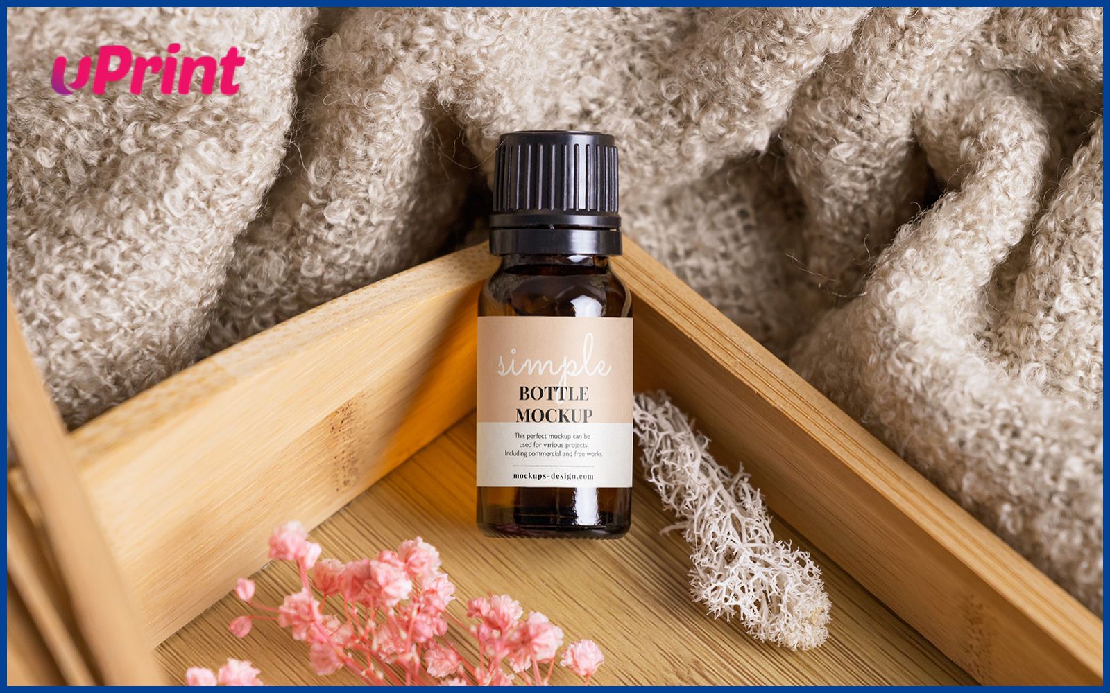 Mẫu in nhãn lọ tinh dầu cho chai dạng nhỏ