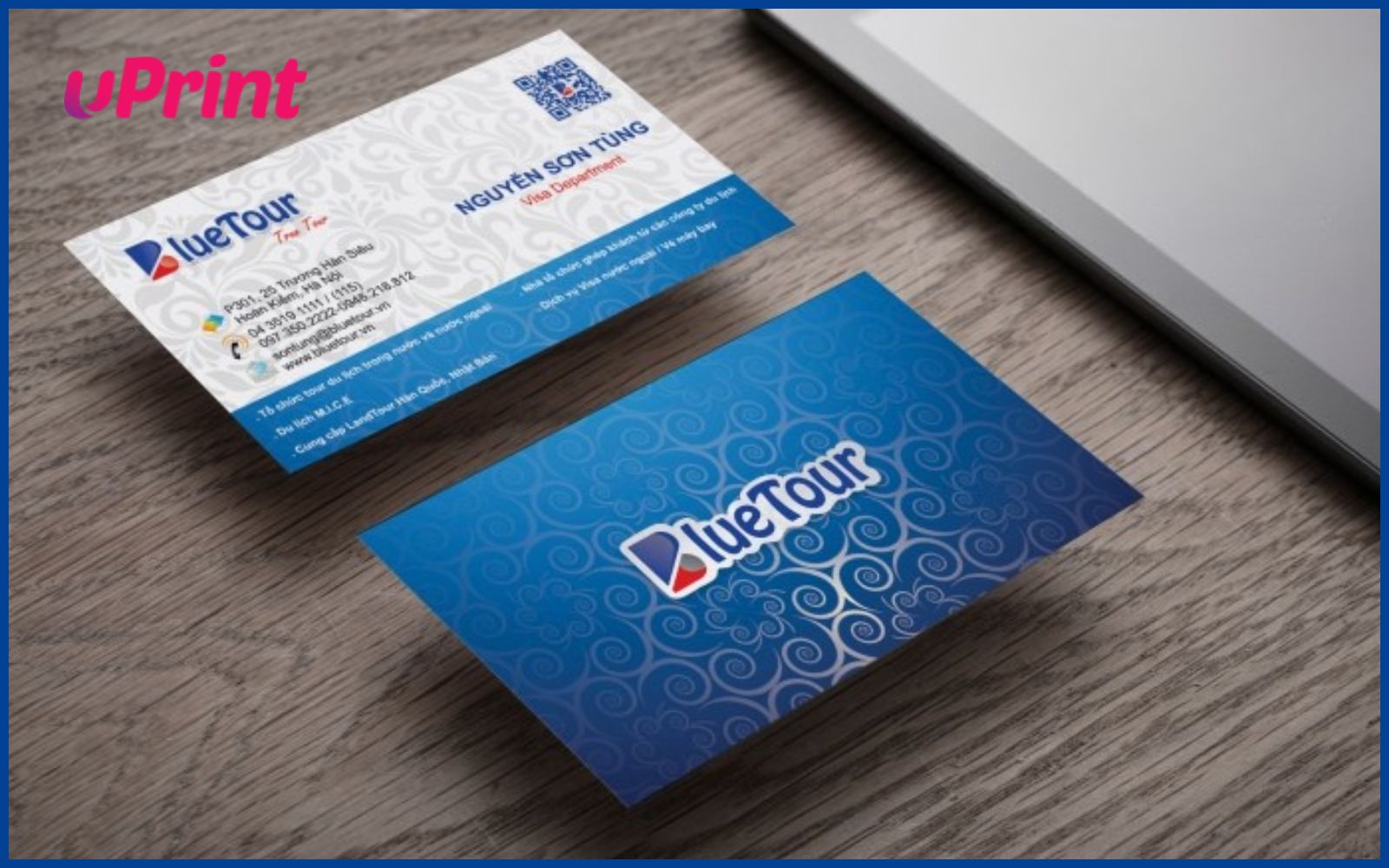 in card visit du lịch cao cấp cho công ty Blue Tour in card visit du lịch cao cấp cho công ty Blue Tour