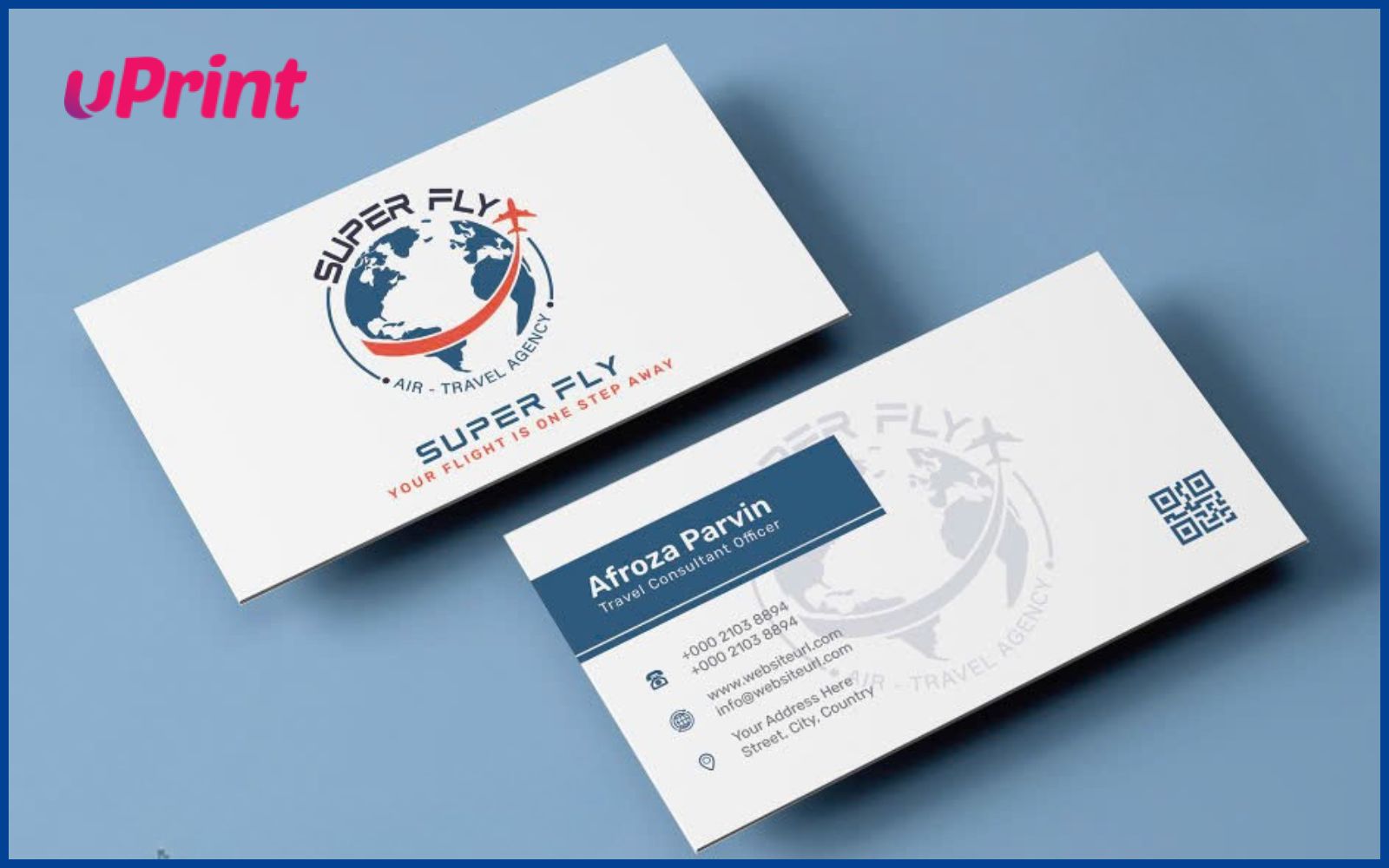 mẫu card visit du lịch ấn tượng cho công ty Super Fly mẫu card visit du lịch ấn tượng cho công ty Super Fly