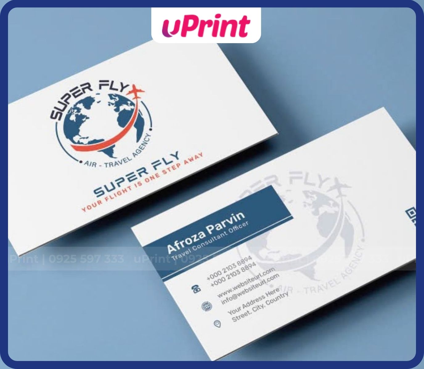 Dịch vụ in danh thiếp card visit du lịch