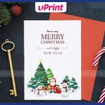 In phong bì Giáng Sinh